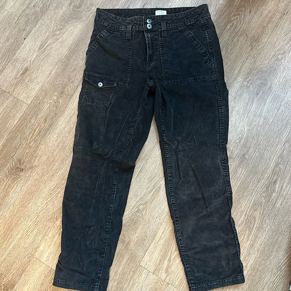 Black semi baggy black pants